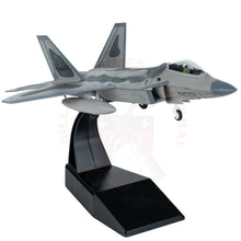 Charger l&#39;image dans la galerie, Maquette de collection métal Avion F-22 Raptor US Air Force Echelle 1:100 Maquettes de collection