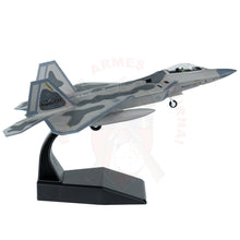 Charger l&#39;image dans la galerie, Maquette de collection métal Avion F-22 Raptor US Air Force Echelle 1:100 Maquettes de collection