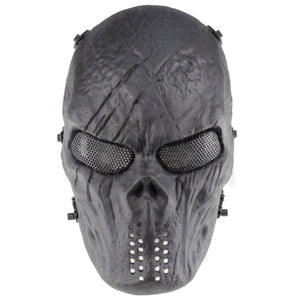 Masque De Protection Grillage Crâne Noir Protections Oculaires