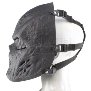 Masque De Protection Grillage Crâne Noir Protections Oculaires