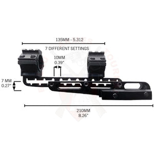 Montage Lunette Konus 1’’/30mm Picatinny Cantilever Universal Montages lunettes