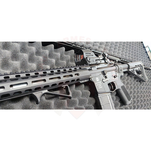 Montage Point Rouge Falke + Angled Grip UTG sur Schmeisser AR15 Montage & Réglage Optiques