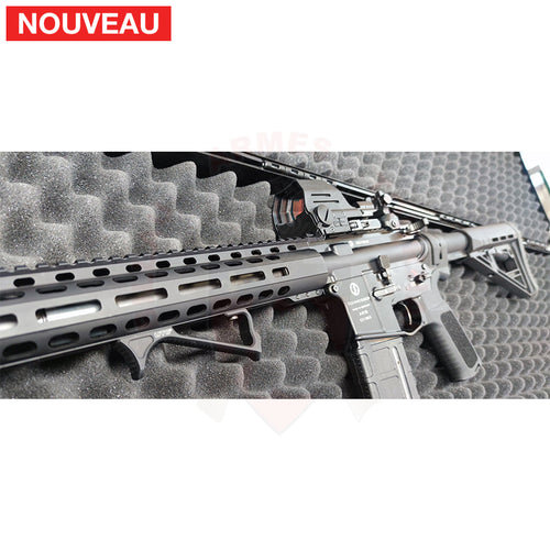 Montage Point Rouge Falke + Angled Grip UTG sur Schmeisser AR15 Montage & Réglage Optiques