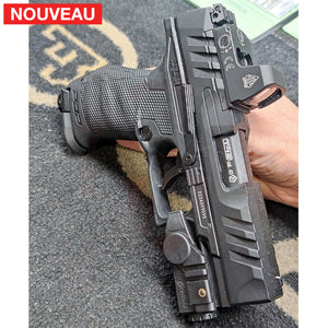 Montage Point Rouge + Lampe Tactique sur Pistolet de défense T4E Co2 Walther PDP Réparations