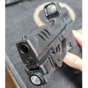 Montage Point Rouge + Lampe Tactique sur Pistolet de défense T4E Co2 Walther PDP Réparations