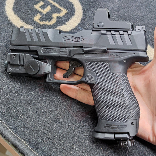 Montage Point Rouge + Lampe Tactique sur Pistolet de défense T4E Co2 Walther PDP Réparations