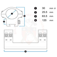 Charger l&#39;image dans la galerie, Montage Wheeler 30mm MSR Cantilever Picatinny Montages lunettes