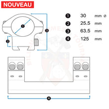 Charger l&#39;image dans la galerie, Montage Wheeler 30mm MSR Cantilever Picatinny Montages lunettes