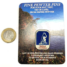 Charger l&#39;image dans la galerie, Pins (Broche) Métal Usa Fine Pewter Pêcheur