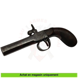 Pistolet À Coffre/ De Voyage Saint-Etienne 1850 Cal 44 Pn Armes Poing Poudre Noire