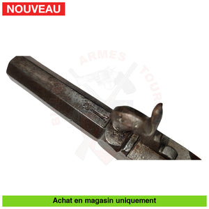 Pistolet À Coffre/ De Voyage Saint-Etienne 1850 Cal 44 Pn Armes Poing Poudre Noire