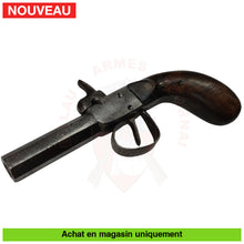 Charger l&#39;image dans la galerie, Pistolet À Coffre/ De Voyage Saint-Etienne 1850 Cal 44 Pn Armes Poing Poudre Noire