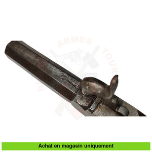 Pistolet À Coffre/ De Voyage Saint-Etienne 1850 Cal 44 Pn Armes Poing Poudre Noire