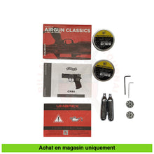 Charger l'image dans la galerie, Pistolet à plombs Co2 Walther CP88 Competition Nickel + Plaquettes Bois 4.5mm + Plombs Armes de poing à plombs à Co2