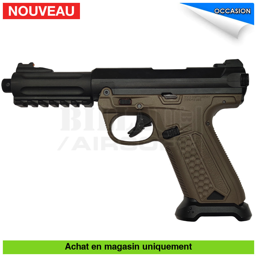 Pistolet Gbb Aap01 Biton Custom Upgrade + 2 Chargeurs Longs Répliques De Poing Airsoft