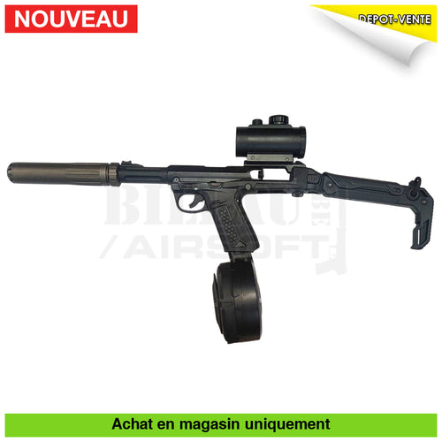 Pistolet GBB AAP01 Custom Carabine + Point Rouge + Drum répliques de poing airsoft GBB