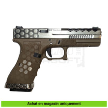 Charger l'image dans la galerie, Pistolet GBB AW Custom Glock 17 Hexcut Tan/Stainless - répliques de poing airsoft GBB