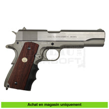 Charger l'image dans la galerie, Pistolet GBB Co2 Colt 1911 Series 70 Stainless - répliques de poing airsoft GBB Co2