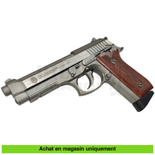 Charger l&#39;image dans la galerie, Pistolet GBB Co2 Taurus PT92 AF Stainless Full Métal répliques de poing airsoft GBB Co2
