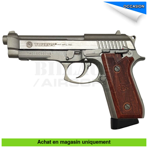 Pistolet GBB Co2 Taurus PT92 AF Stainless Full Métal répliques de poing airsoft GBB Co2