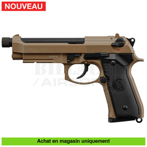 Pistolet Gbb Kj Beretta M9A1 Canon Fileté Full Métal Tan Répliques De Poing Airsoft