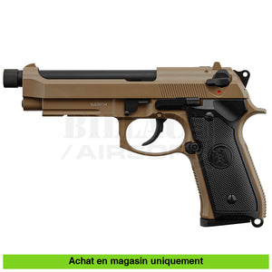 Pistolet Gbb Kj Beretta M9A1 Canon Fileté Full Métal Tan Répliques De Poing Airsoft