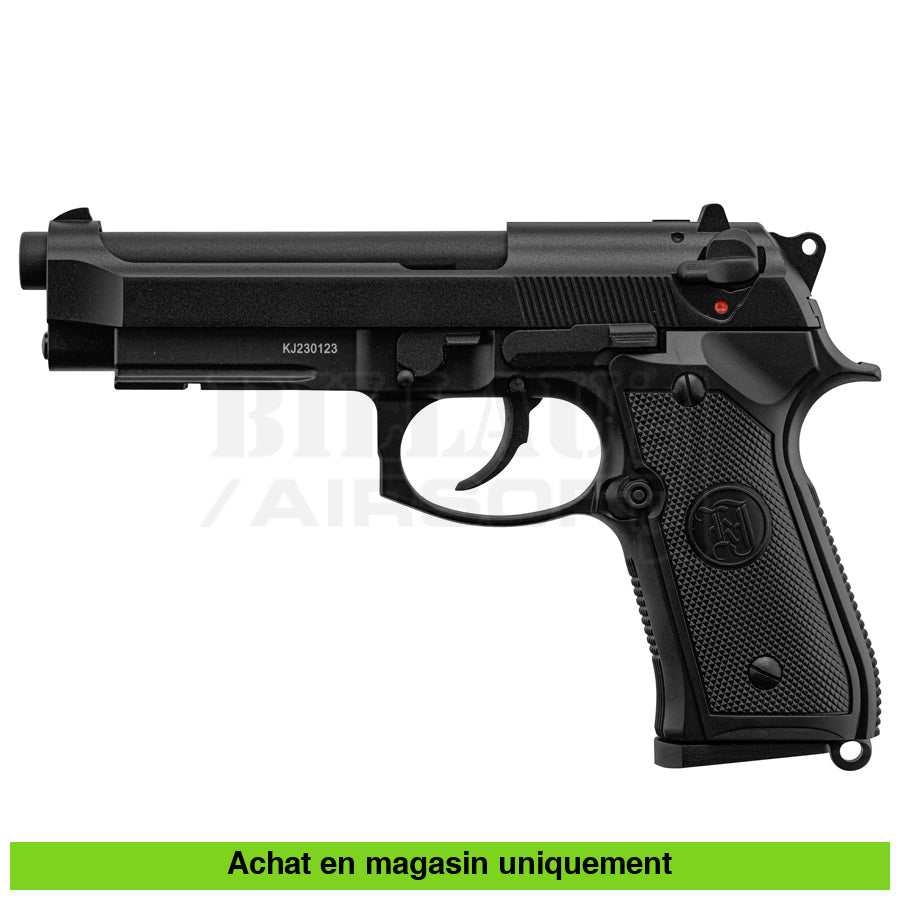 Pistolet Gbb Kj Beretta M9A1 Full Métal Noir Répliques De Poing Airsoft