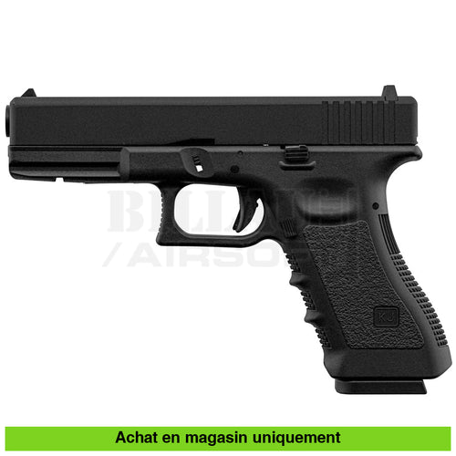 Pistolet Gbb Kj Glock 17 (Kp-17) Full Métal Noir Répliques De Poing Airsoft