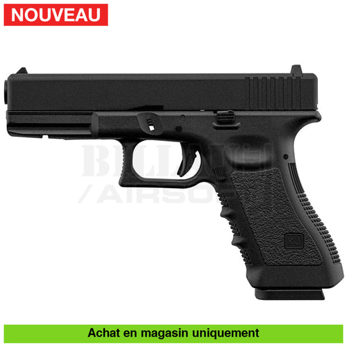 Pistolet Gbb Kj Glock 17 (Kp-17) Full Métal Noir Répliques De Poing Airsoft