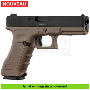 Pistolet Gbb Kj Glock 17 (Kp-17) Full Métal Tan Répliques De Poing Airsoft