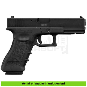 Pistolet Gbb Kj Glock 18 (Kp-18) Full Métal Noir Répliques De Poing Airsoft