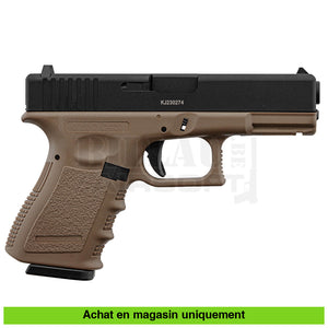 Pistolet Gbb Kj Glock 19 (Kp-23) Full Métal Tan Répliques De Poing Airsoft