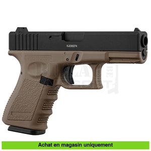 Pistolet Gbb Kj Glock 19 (Kp-23) Full Métal Tan Répliques De Poing Airsoft