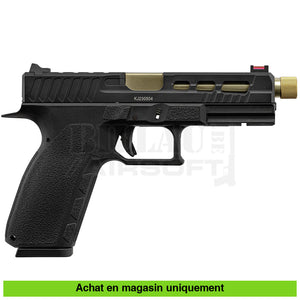 Pistolet Gbb Kj Kp-13 Custom Full Métal Noir / Or Répliques De Poing Airsoft