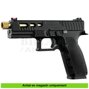 Pistolet Gbb Kj Kp-13 Custom Full Métal Noir / Or Répliques De Poing Airsoft