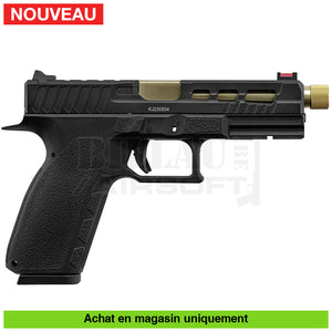 Pistolet Gbb Kj Kp-13 Custom Full Métal Noir / Or Répliques De Poing Airsoft