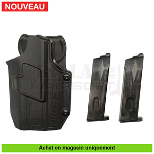 Pistolet GBB KJ Taurus PT92 Tan Full Métal + Holster + Chargeur + Mallette répliques de poing airsoft GBB