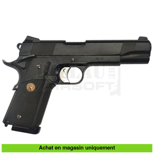 Pistolet Gbb Marui 1911 Meu Noir Upgrade + 2Ème Chargeur Holster Répliques De Poing Airsoft