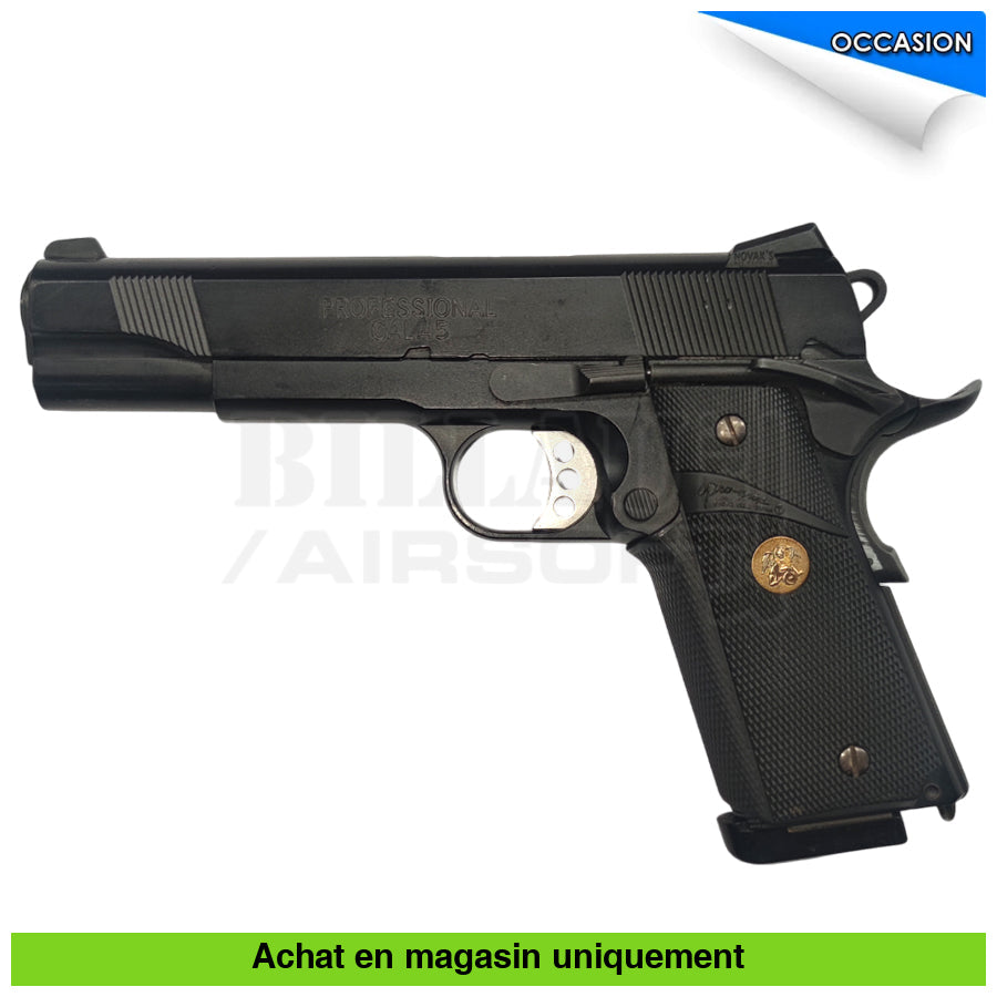 Pistolet Gbb Marui 1911 Meu Noir Upgrade + 2Ème Chargeur Holster Répliques De Poing Airsoft