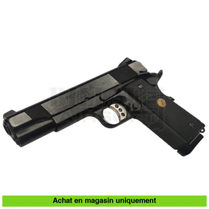 Pistolet Gbb Marui 1911 Meu Noir Upgrade + 2Ème Chargeur Holster Répliques De Poing Airsoft