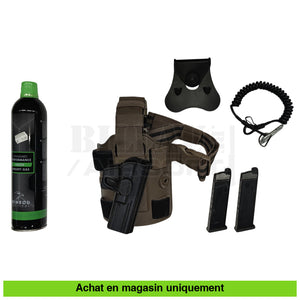 Pistolet Gbb Marui Glock 17 + Chargeur Holster... Répliques De Poing Airsoft