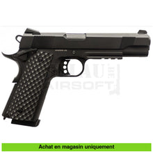 Charger l'image dans la galerie, Pistolet GBB Raven 1911 MEU Rail Noir Full Métal - répliques de poing airsoft GBB