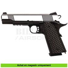 Charger l'image dans la galerie, Pistolet GBB Raven 1911 MEU Rail Stainless Full Métal - répliques de poing airsoft GBB