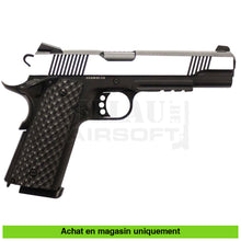 Charger l'image dans la galerie, Pistolet GBB Raven 1911 MEU Rail Stainless Full Métal - répliques de poing airsoft GBB