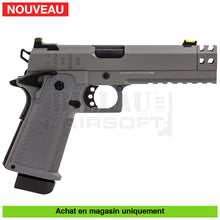 Charger l&#39;image dans la galerie, Pistolet Gbb Raven Hi Capa Hex Comp Full Métal Gris Répliques De Poing Airsoft