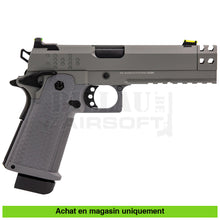 Charger l&#39;image dans la galerie, Pistolet Gbb Raven Hi Capa Hex Comp Full Métal Gris Répliques De Poing Airsoft