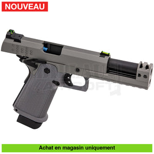 Pistolet Gbb Raven Hi Capa Hex Comp Full Métal Gris Répliques De Poing Airsoft