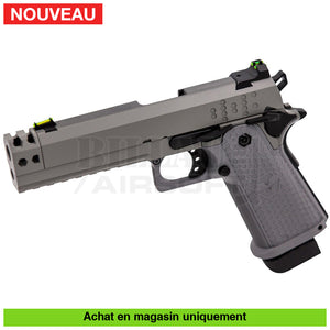 Pistolet Gbb Raven Hi Capa Hex Comp Full Métal Gris Répliques De Poing Airsoft