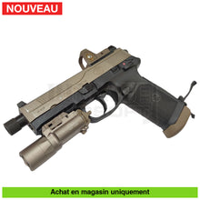 Charger l&#39;image dans la galerie, Pistolet GBB VFC FNX Custom + Point rouge type RMR + Lampe type Surefire + Chargeurs +... répliques de poing airsoft GBB