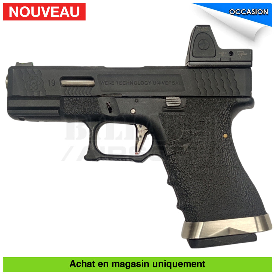 Pistolet GBB WE Glock 19 SAI Tactical + RMR – Billau Armes Tournai